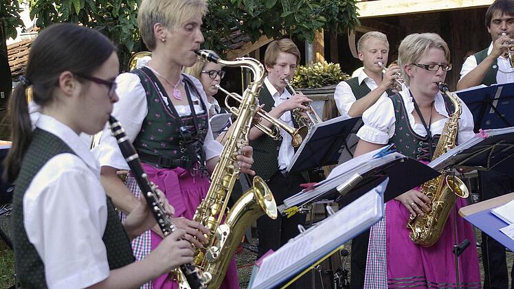 Die Musikvereinigung Machtilshausen ist eine der beiden musikalischen Pfeiler im Markt Elfershausen.  Fotos: Winfried Ehling