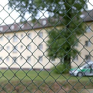 Protestkundgebung vor Bamberger Fluechtlingsheim