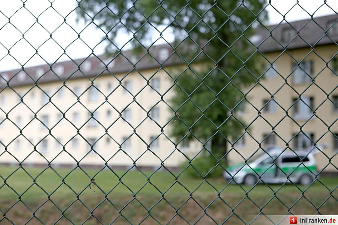 Protestkundgebung vor Bamberger Fluechtlingsheim
