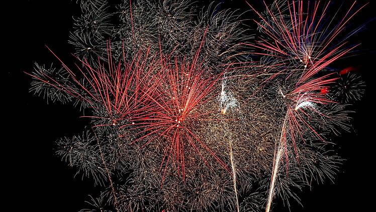 Das Feuerwerk gehörte zu den spektakulärsten Pyroevents an Obermain.