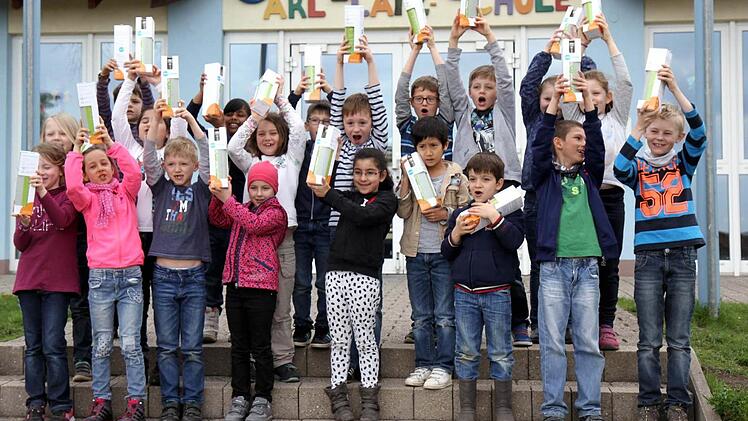 Schüler der Carl-Platz-Schule Foto: Richard Sänger
