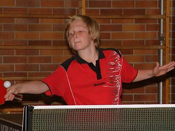 Johannes Scherbel vom TSV Teuschnitz: knapper Sieger bei den A-Schülern. Fotos: Hans Franz