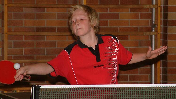 Johannes Scherbel vom TSV Teuschnitz: knapper Sieger bei den A-Schülern. Fotos: Hans Franz