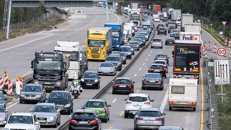 Rund um Nürnberg gibt es auch im Jahr 2020 so einige Baustellen. Dort kann es immer wieder zu Staus kommen. Symbolfoto: Peter Steffen/dpa