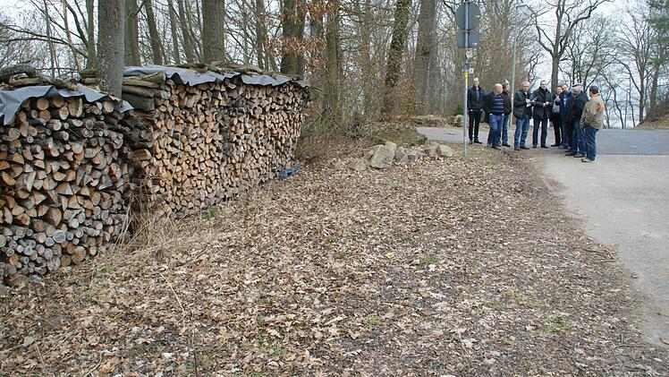 Auf diesem Geländestreifen unterhalb des Roßstadter Friedhofs könnten Parkplätze angelegt werden. Foto: Sabine Weinbeer