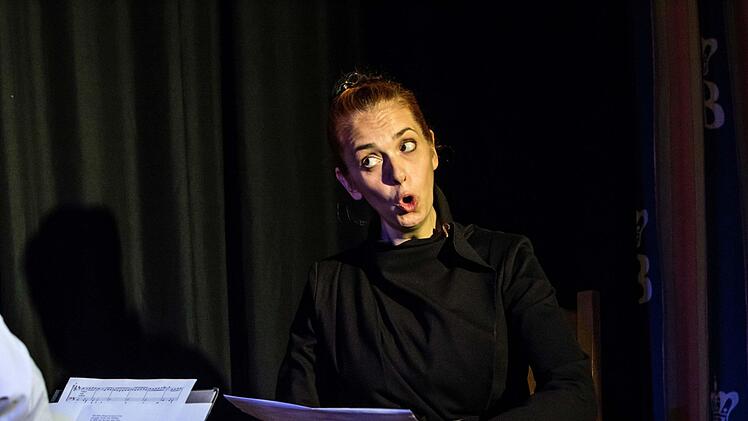 Ulrike Barz-Murauer beeindruckt das Publikum als Darstellerin in "Coburg, Deine Frauen". Foto: Jochen Berger