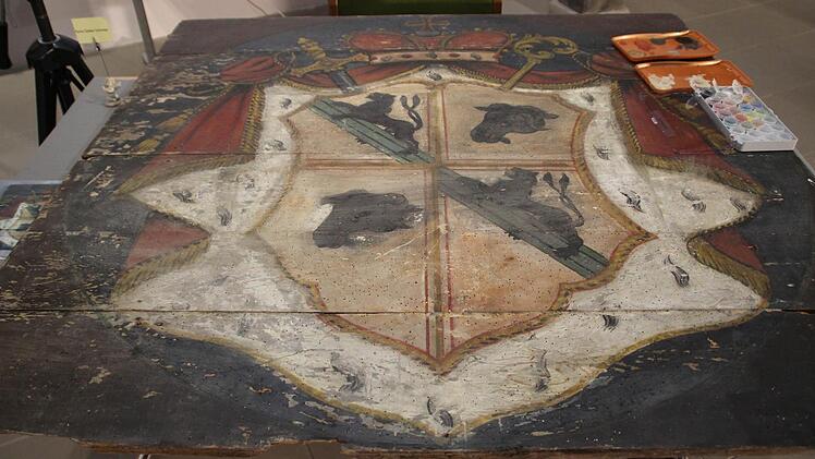 Das Wappen von Fürstbischof Busek Foto: Franziska Knobloch