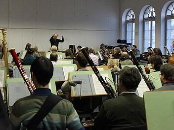 Eng geht es zu im Orchesterprobensaal des Landestheaters.Foto: Archiv/Jochen Berger