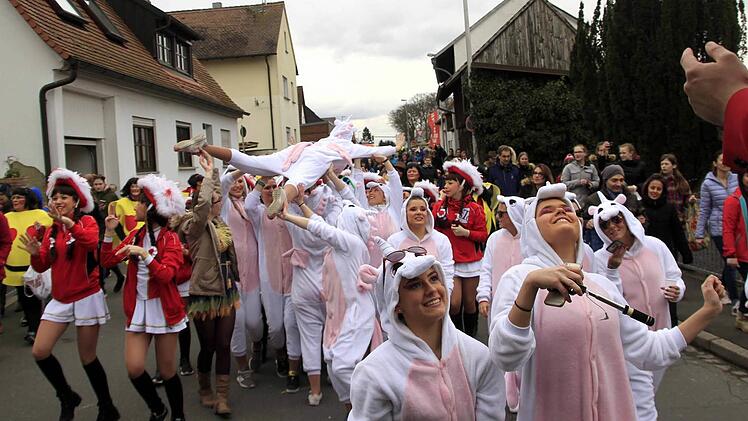 Impressionen vom Faschingsumzug der Weisendorfer Blummazupfer. Foto: Richard Sänger