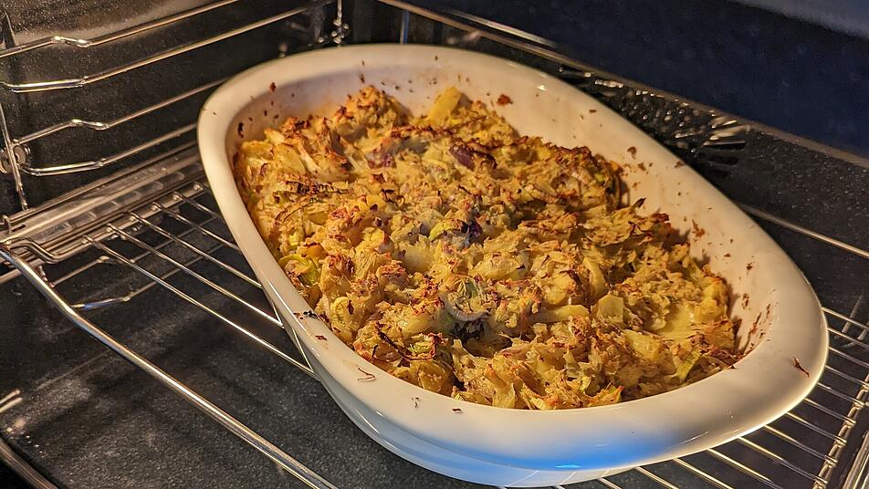 Mit knuspriger Kruste schmeckt der Dippelappes besonders gut. Mit knuspriger Kruste schmeckt der Dippelappes besonders gut.