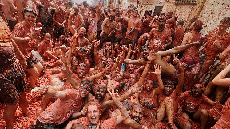 «La Tomatina» - Tomatenschlacht in Spanien