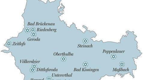 Übersicht über die jüdischen Gemeinden im Jahr 1932. Grafik Micho Haller