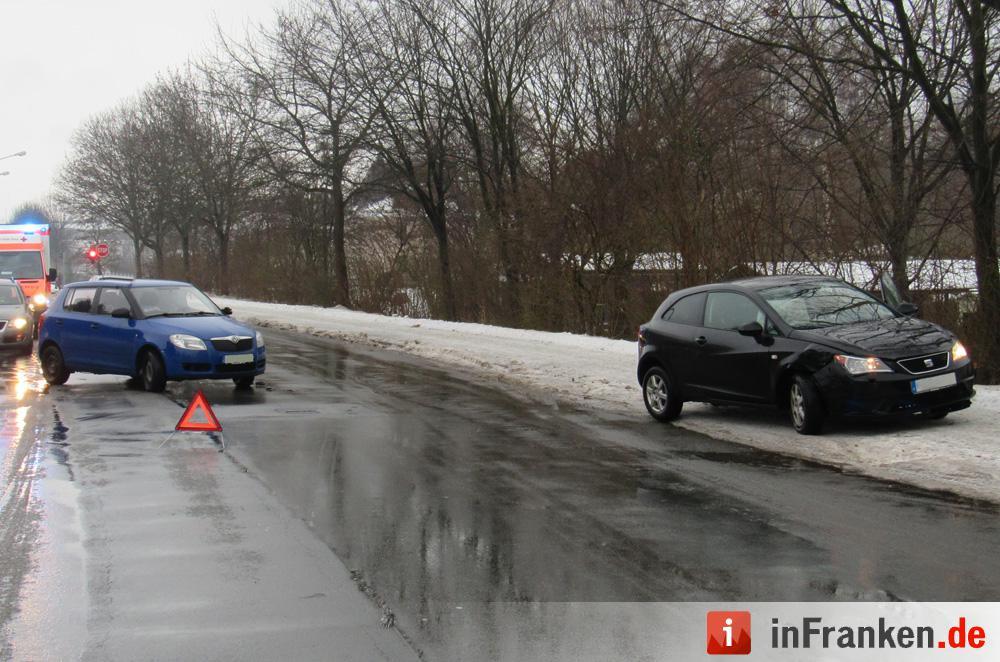 Mehrere Unfälle wegen Glätte in Hof