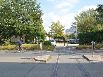 Erinnerung an vergessene Zeiten: Die Schiene verläuft im Niemandsland. Vier Gruppierungen halten an einer Reaktivierung der Aurachtalbahn fest, während der Stadtrat am Mittwoch beschließen soll, das Endstück der einstigen Bahntrasse von der Bindung freizustellen.  Foto: Bernhard Panzer