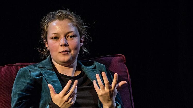 Freistaat Coburg" in der Reithalle: neue Mitglieder des Schauspiel-Ensembles stellen sich vor: Solvejg Schomers.Foto: Jochen Berger