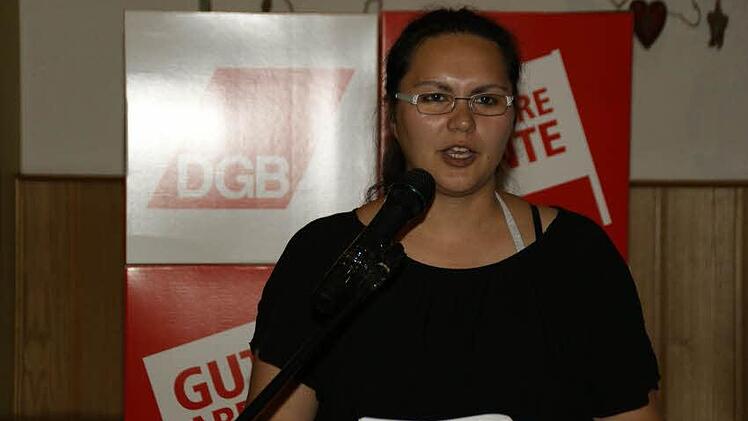 Die 29-jährige Anna Schlechter ist die neue Kreisvorsitzende des DGB-Kreisverbandes Haßberge.  Foto: sw