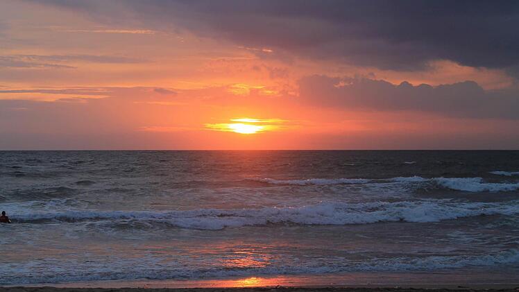 Auch schön: Sonnenuntergang auf Bali.