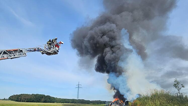 Feuer bei Biogasanlage Kairlindach