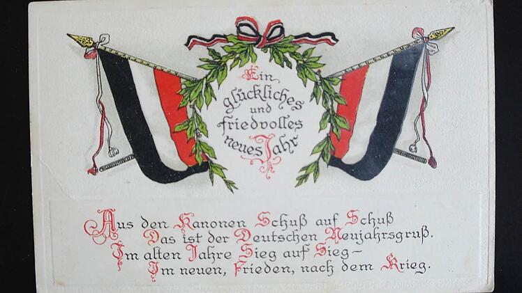 Feldpostkarte aus dem Nachlass der Großmutter von Peer Stumpf aus Motten. Foto: Stephanie Elm