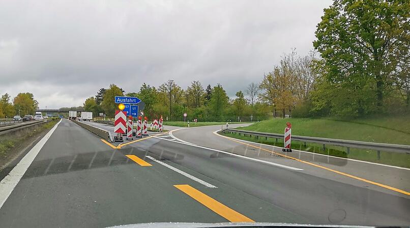 A73 zwischen Forchheim und Bamberg, Autobahn, Sperrung, Umleitung, Baustelle, Ausfahrt, Anschlussstelle