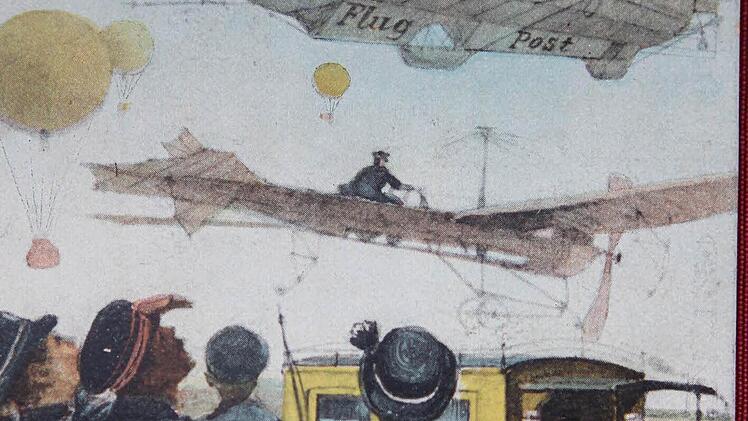 Flugpost per Zeppelin - 1912 schien das die Zukunft zu sein.