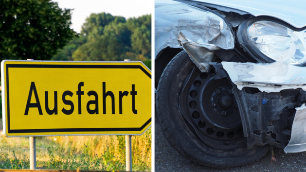 Das Fahrzeug kollidierte zun&auml;chst mit der Leitplanke und in der Folge auch mit einem Verkehrsschild (Symbolbild)