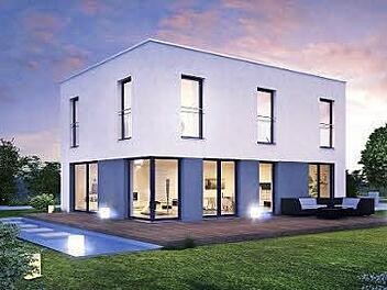 Das freistehende Flachdachhaus bietet mit einer Wohnfläche von 95 bis 150 Quadratmetern - je nach Ausführung - reichlich Platz.