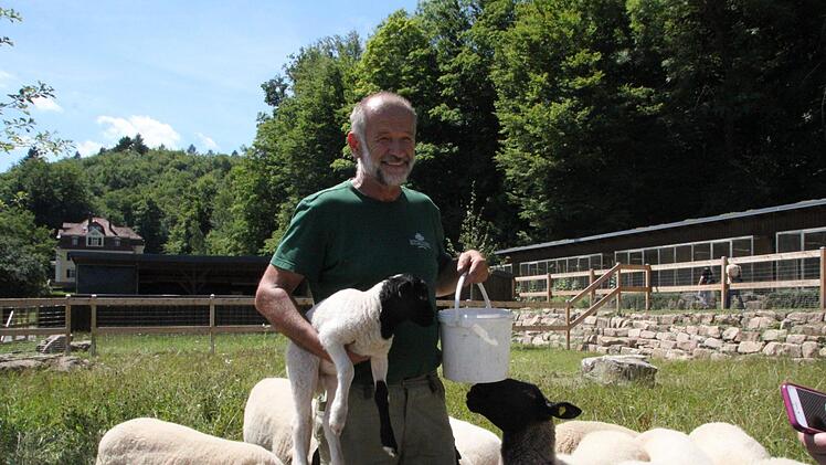 Robert Hildmann, Leiter der Kurgärtnerei, hat den Tierpark im Staatsbad angestoßen. Foto: Ulrike Müller