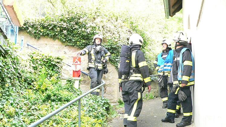 Nach getaner Arbeit: Die Kulmbacher Feuerwehr rückt ab. Foto: Feuerwehr Kulmbach