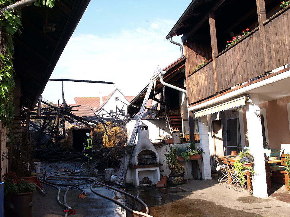 Scheunenbrand Nenzenheim