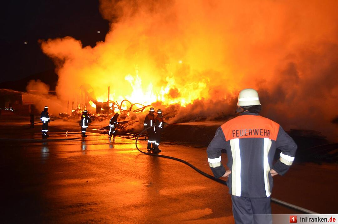 Brand im Sägewerk Untererthal