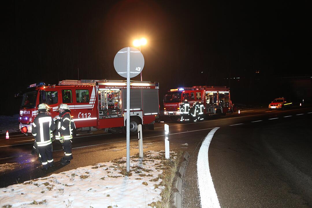 Drei Verletzte bei einem Verkehrsunfall in Mittelfranken