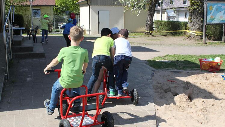 Das Außengelände des Kinderhorts. Foto: Carmen Schwind