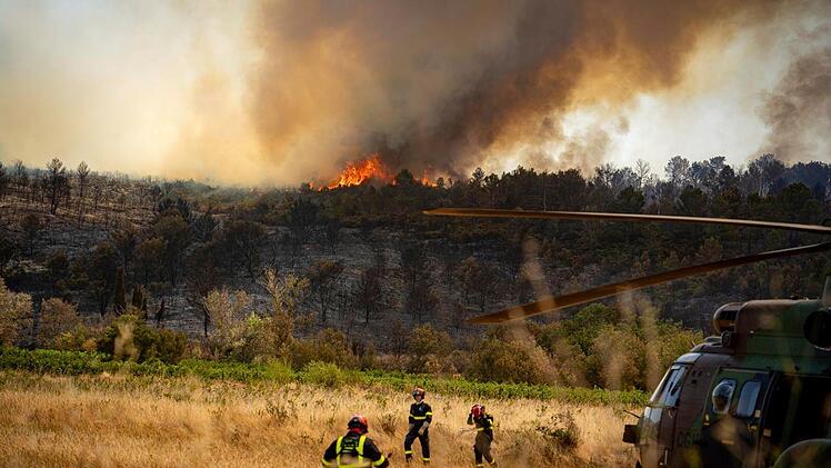 Waldbrand in Südfrankreich