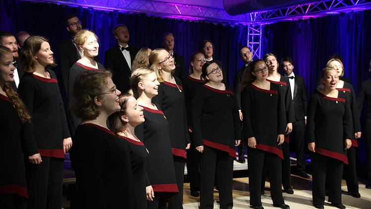 Menschen aus anderen Ländern bringen andere Musik: Der finnische Chor Dominante bei     seinem Auftritt in Neustadt. Carolin Herrmann