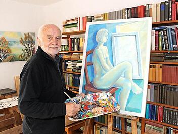 Erich Müller in seinem Atelier in Kirchehrenbach Foto: Carmen Schwind