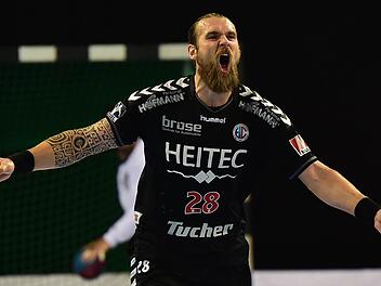Pavel Horák trug mit vier Treffern zum Kantersieg des HC Erlangen bei. Foto: Sportfoto Zink