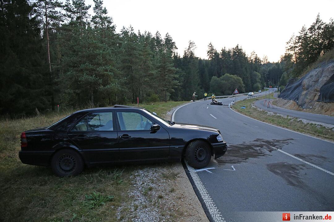 Tödlicher Motorradunfall bei Pottenstein