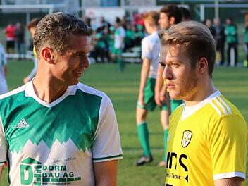 Zwei, die es besser machen wollen: Riedenbergs Spielertrainer Thorsten Seufert (links) und Thulbas Sebastian Gah, die am vergangenen Wochenende in ihren Spielen leer ausgegangen waren.Sebastian Schmitt