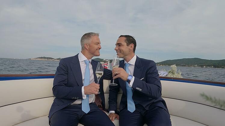 Ralf und &Eacute;tienne Schumacher haben am 30. Mai in Saint-Tropez ihre Hochzeit gefeiert.
