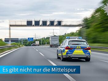 Polizei warnt "Mittelspurschleicher"