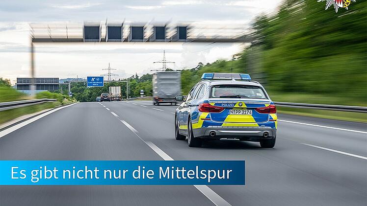 Polizei warnt "Mittelspurschleicher"