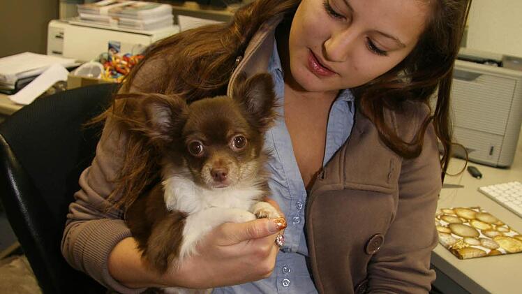 Katja di Lascio mit Teddy.