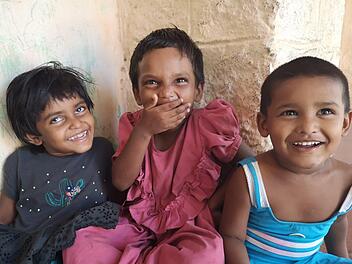 Wohlbehütet-sein und unbeschwertes Lachen der Heimkinder - darauf hoffen Hemalata Edwards und die Sponsorenfamilie aus Deutschland nach dem Ende der Covid-Pandemie. Foto: privat