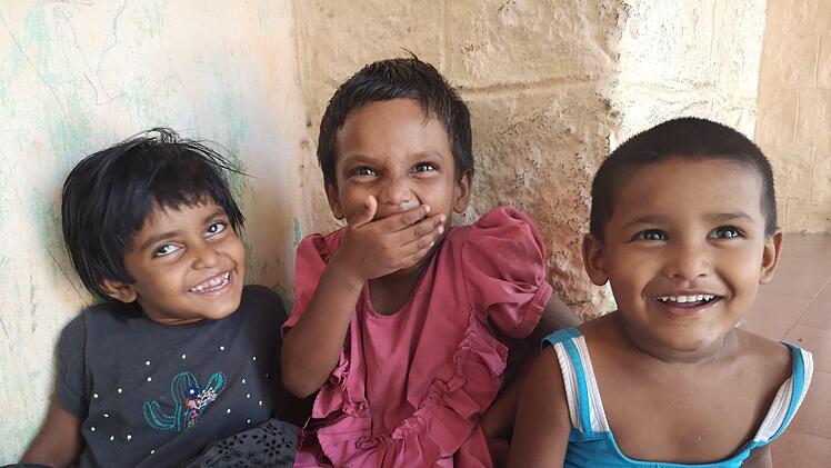 Wohlbehütet-sein und unbeschwertes Lachen der Heimkinder - darauf hoffen Hemalata Edwards und die Sponsorenfamilie aus Deutschland nach dem Ende der Covid-Pandemie. Foto: privat