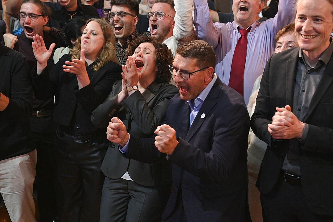 Landtagswahl in Sachsen-Anhalt - Wahlparty BSW