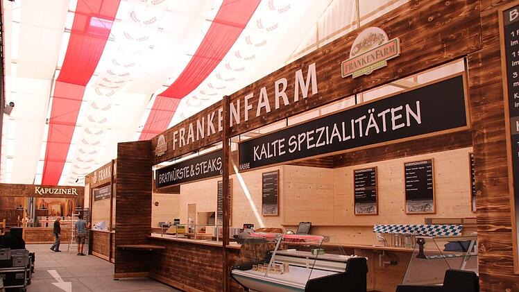 Das ist die neue Verköstigungsmeile der Frankenfarm.