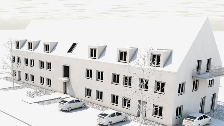 So könnte das Mehrfamilienhaus aussehen, das in Weisendorf entstehen soll.      Computeranimation: SSP Architekten