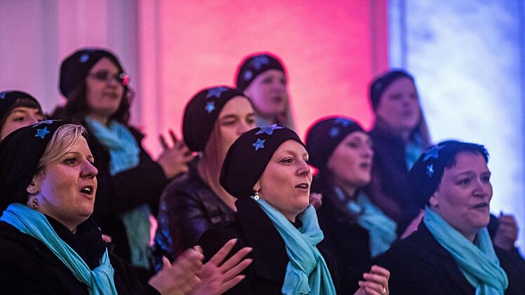 Begeisternder Auftritt: Das Vocalensemble Coburg gastierte in der Schlosskirche von Lahm im Itzgrund.Foto: Jochen Berger