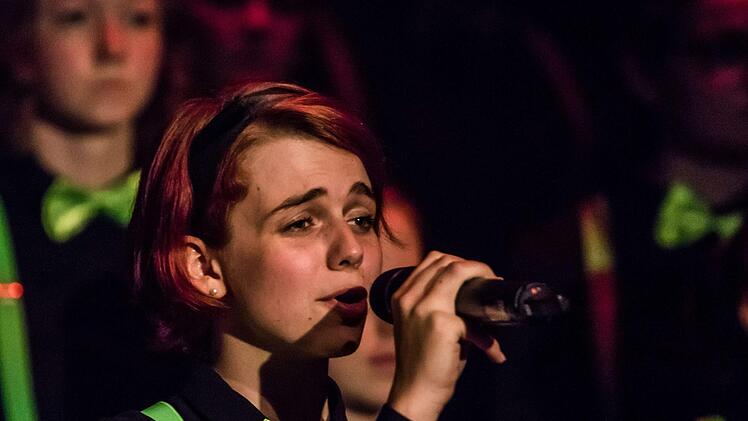 Impressionen vom Auftritt des Hochschulchores "Die Klangfänger" und der Hochschul-Bigband im Coburger KongresshausFoto: Jochen Berger